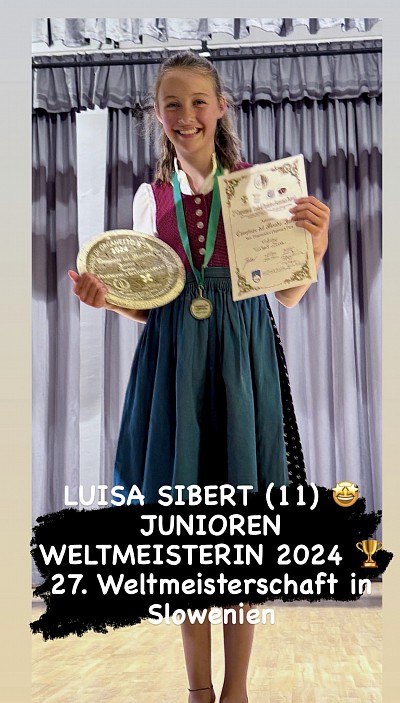 JUNIOREN WELTMEISTERIN STEIRISCHE HARMONIKA